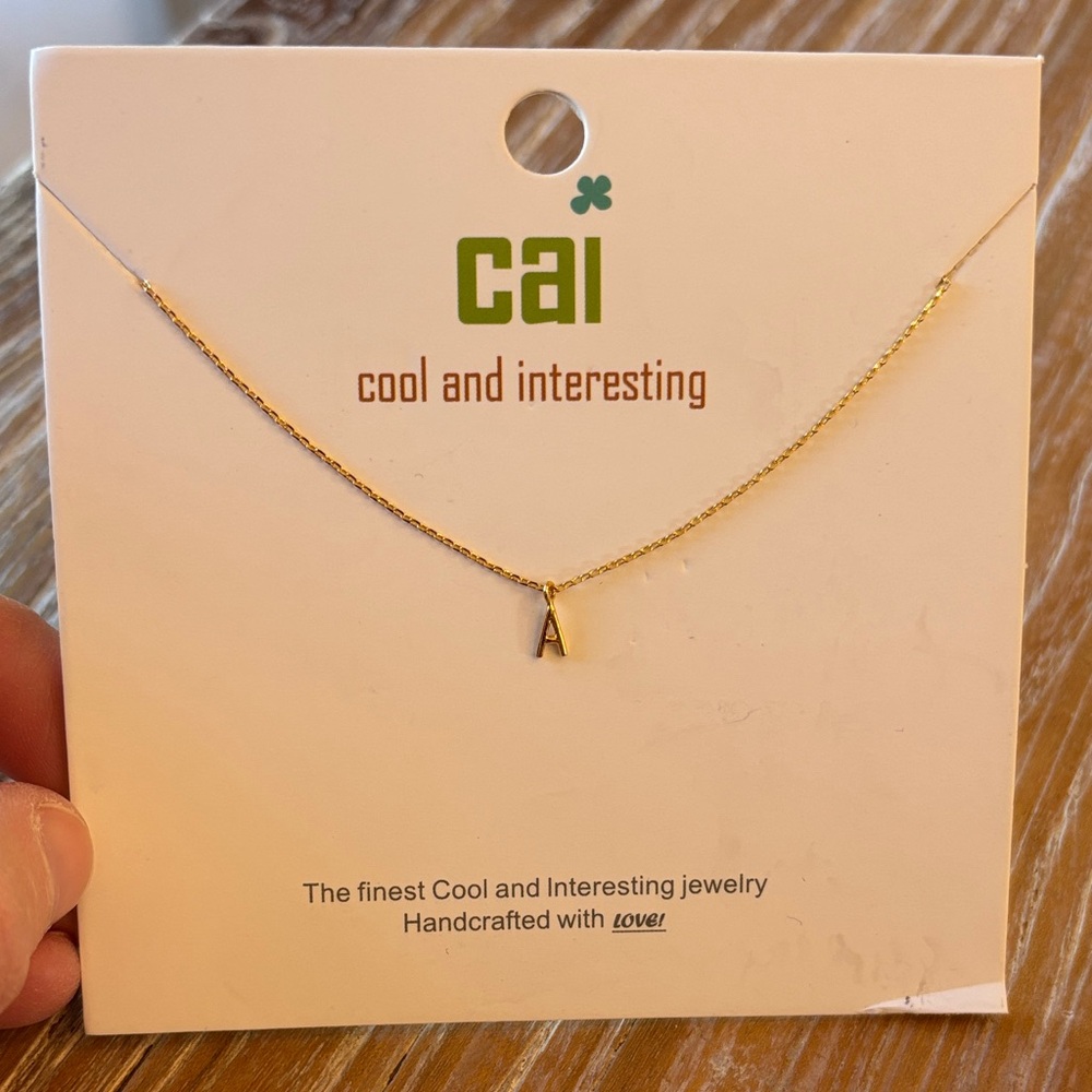 Gold Initial Necklace